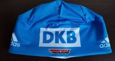 DSV Adidas DKB Mütze Gr M Rennmütze Skimütze Laufmütze Biathlon Fleece Mesh Blau