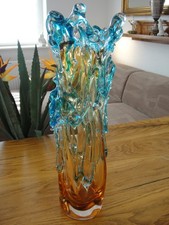 Luxus Vase Kristall Glas Kunst