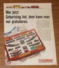 Seltene Werbung FLEISCHMANN Modellbahnen 6372 START-SET 1988