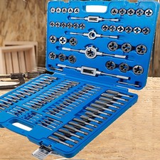 110-tlg Gewindeschneider Satz metrisch M2-M18 Gewindebohrer Außenge/Innengewinde