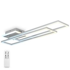 LED Deckenleuchte CCT Rahmenleuchte schwenkbar dimmbar Timer Nachtlicht 40W Alu