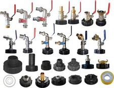 IBC Adapter Zubehör Auslaufhahn Deckel Wasserhahn GeKa Gardena Tank Anschluss