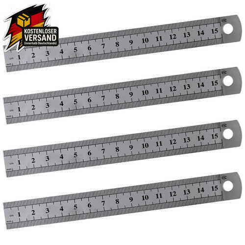 Stück metall lineale - 4,