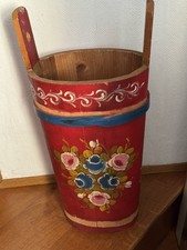 Butterfass mit handgemalter