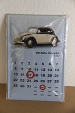 Blechschild - VW Käfer Cabrio - Endloskalender