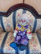 Clown Puppe Harlekin Keramik