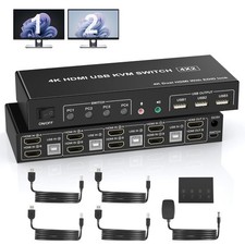 4 Port HDMI Dual Monitor KVM