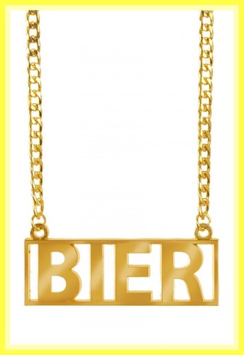 Bier kette goldfarben - goldfarben, jga