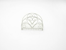  Serviettenhalter Metall weiß