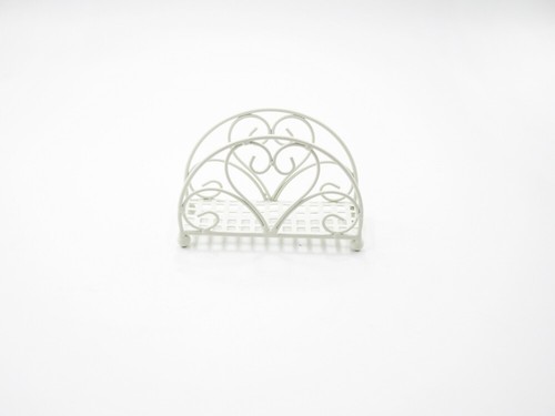 Serviettenhalter metall weiß - ,