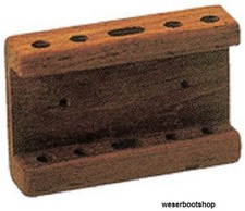 Bleistifthalter Teak Holz Breite 120mm