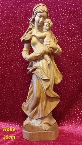 Holzfigur madonna mit - holzfigur, kind"