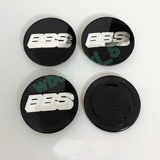 4x 70mm Für BBS Auto Car Radmitte Nabendeckel Nabenkappen Felgendeckel Schwarz