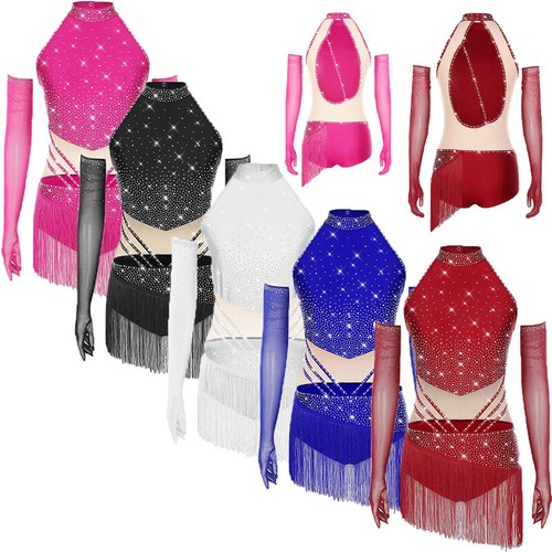 Damen latein tanzkleid glitzer - tanzkleid,