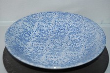 Schale flach 22,5/5 cm Honeysuckle Geißblatt blau Churchill England