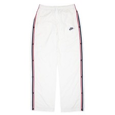 Nike Vintage Button Trackpants Trainingshose Weiß Rot Gestreift