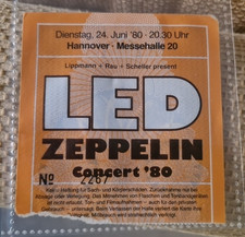 Led Zeppelin Ticket Hannover