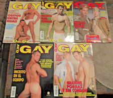 5 x GAY VINTAGE BILDBAND - MAGAZINE  " PANTALLA GAY  "   NEUWERTIG