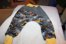 Pumphose-Jogginghose-Handmade-Gr 98 /104 baufahrzeug-mitwachshose