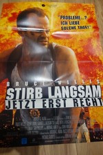 Altes Plakat Kino Film STIRB LANGSAM 3 Bruce Willis