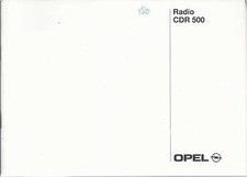 Opel radio cdr 500 - opel,