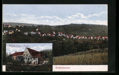 Wäldenbronn ansichtskarte - wäldenbronn,,