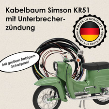 ✅ Kabelbaum Simson Schwalbe KR51 | Made in Germany 🇩🇪 Für Originalzündung