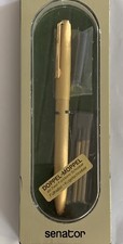 Senator Füller & Kugelschreiber  Alt Rarität Doppel-Moppel  Farbe Gold Retro