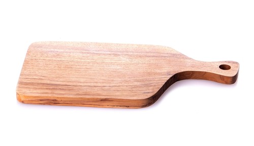 Schneidebrett aus teak holz - aus,