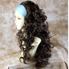 Wiwigs lockig 3/4 Herbst lang lockig Lagenlook schwarz, blond, braun, rot Halbperücke 