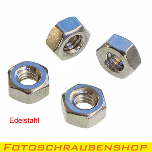 ¼"-Edelstahl-Sechskantmuttern