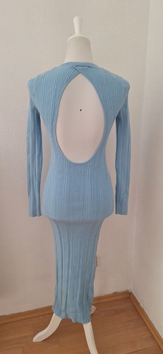 Damen maxikleid s blau - maxikleid,