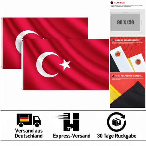 Hochwertige türkei fahne - hochwertige, im
