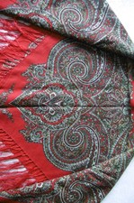 Fransen-Schal /Schulter-Tuch/