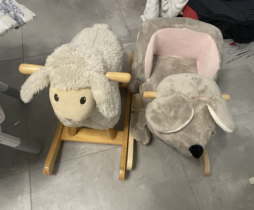 2er set schaukeltiere plüsch - 2er,