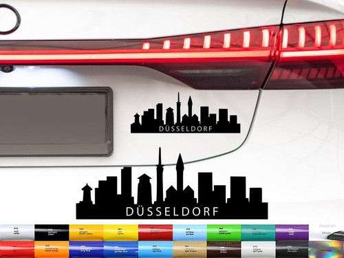 Düsseldorf skyline sticker - düsseldorf,