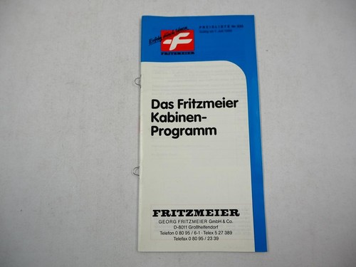 Fritzmeier kabinen verdeck - fritzmeier,