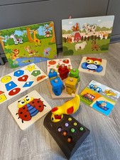 Holzpuzzles Spiel Sammlung