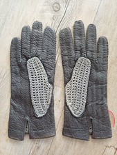 Vintage Leder Handschuhe Cabrio Auto Autofahrerhandschuhe Oldtimer 