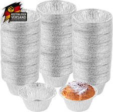 Muffinförmchen Aluminium Rund