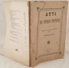 Akten Der Europarat Provinzial Der Abruzzen Ulotra Nach 1883 Adler Eisenbahn