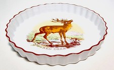 Royal Worcester Porzellan - Tarte Backform - Auflaufform - "Red Deer" - Ø 26 cm