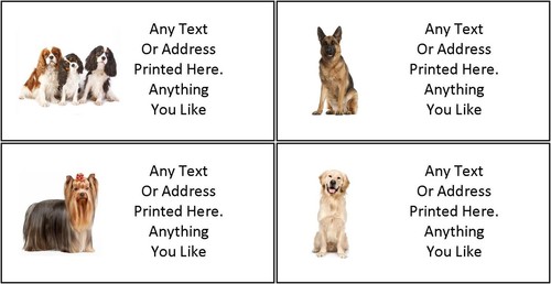 Small personalised dog address - small,