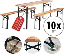 10x bierzeltgarnitur - 10x,