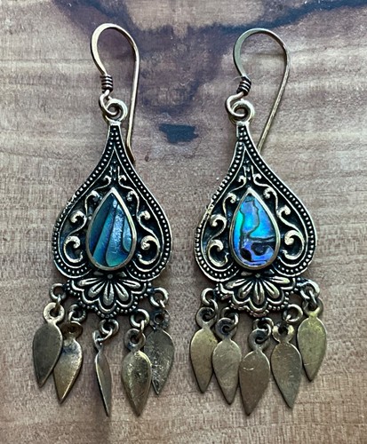 Ohrringe bronze abalone pawa - abalone,
