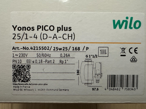 Wilo yonos pico plus 4 - wilo,