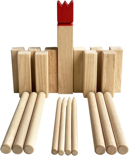 Wikinger spiel kubb set - wikinger,