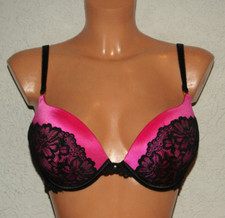 SECRET POSSESSIONS Bügel - BH * Bra * PUSH UP pink Spitze Gr. 75 C