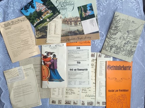 Konvolut speisekarten 1978 - speisekarten, 1978/79
