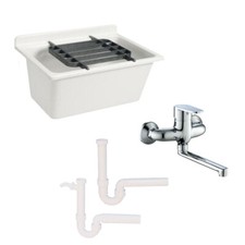 SANIT Ausgussbecken Waschtrog